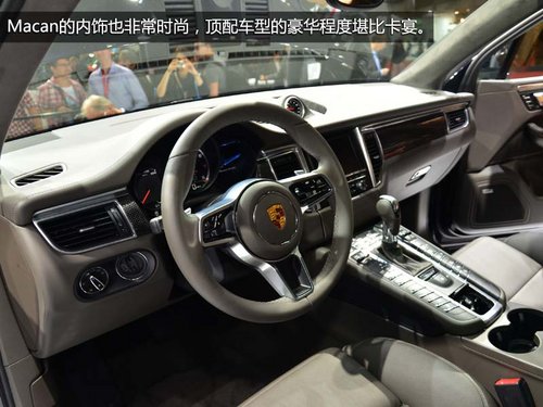 紧凑版卡宴 保时捷Macan Turbo车展实拍