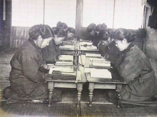 大正中期的女学生