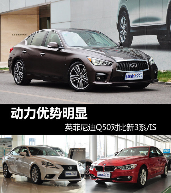 动力优势明显 英菲尼迪Q50对比新3系/IS