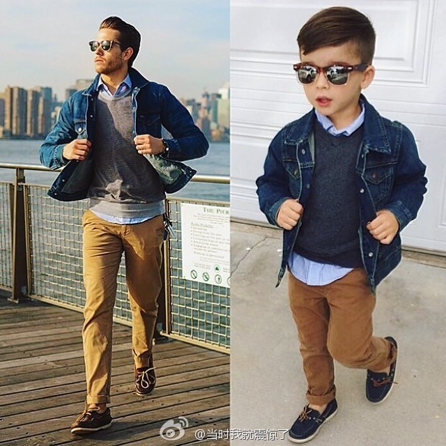 4岁男孩“偷学”明星Style 网友：超有范儿帅到爆