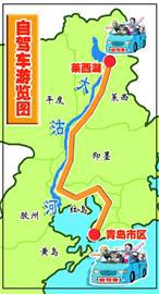 大沽河堤顶路全贯通 免费自行车配备到位