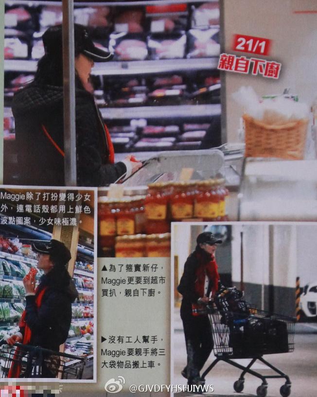 张曼玉超市购物步履轻松